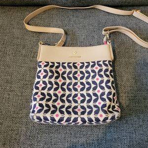 Geometric Floral Hipster Crossbody Bag